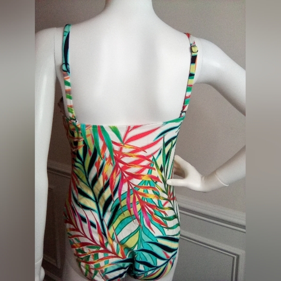 Kenneth Cole Women's Tropical Multicolor One Piece Swimsuit, Sz.Large - Picture 12 of 15